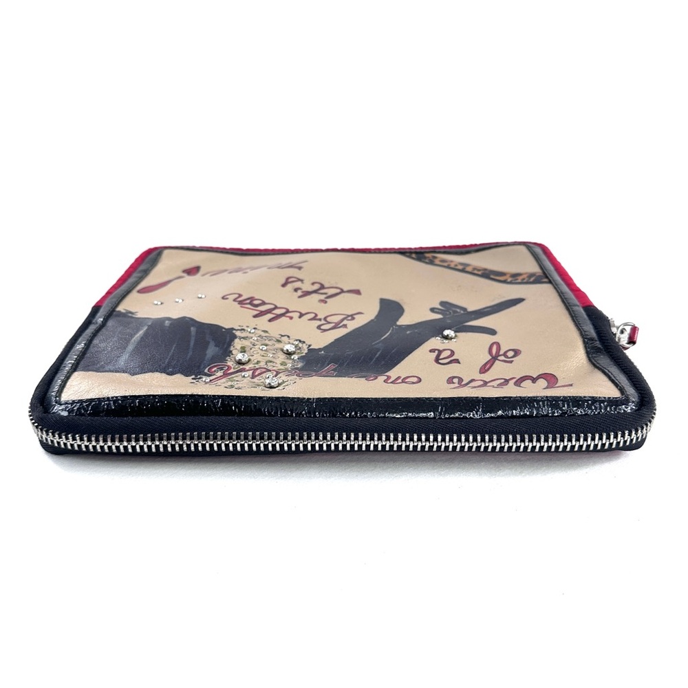 Brighton Red With One Push Of A Button It’s Mine Padded Tablet Case Rhinestones - Picture 6 of 9